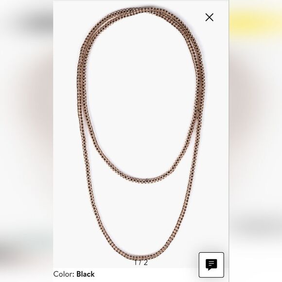 Deepa Guernani Bethany Nwcklace - Black - NWT - Picture 1 of 5